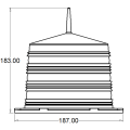 Lentille de lumière LED à transmittance élevée